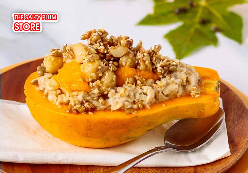 Add freeze dried paw paw to breakfast