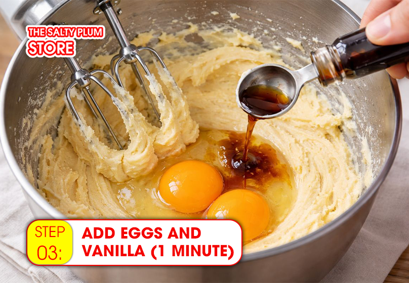Add Eggs and Vanilla