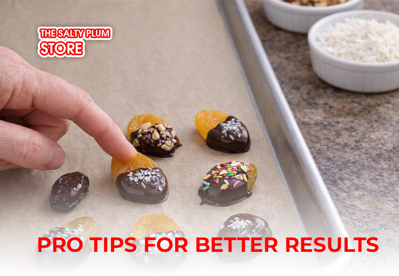 Check If the dried fruit with chocolate is Ready
