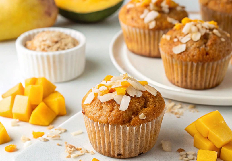 Dried Mango Muffins