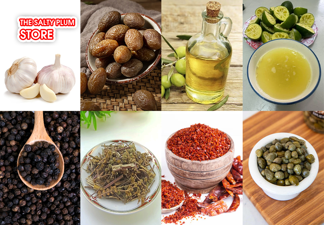 Ingredients for Dried Olive Paste