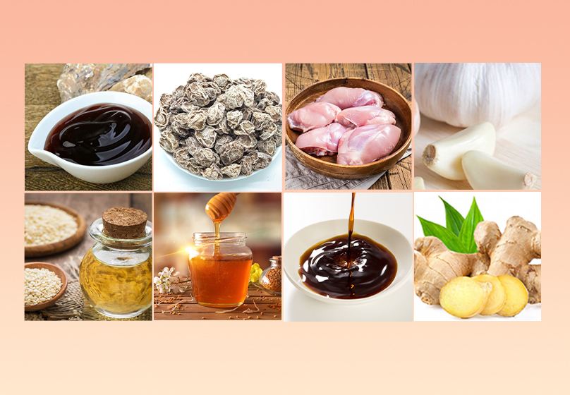 Ingredients for Salty Plum Chicken