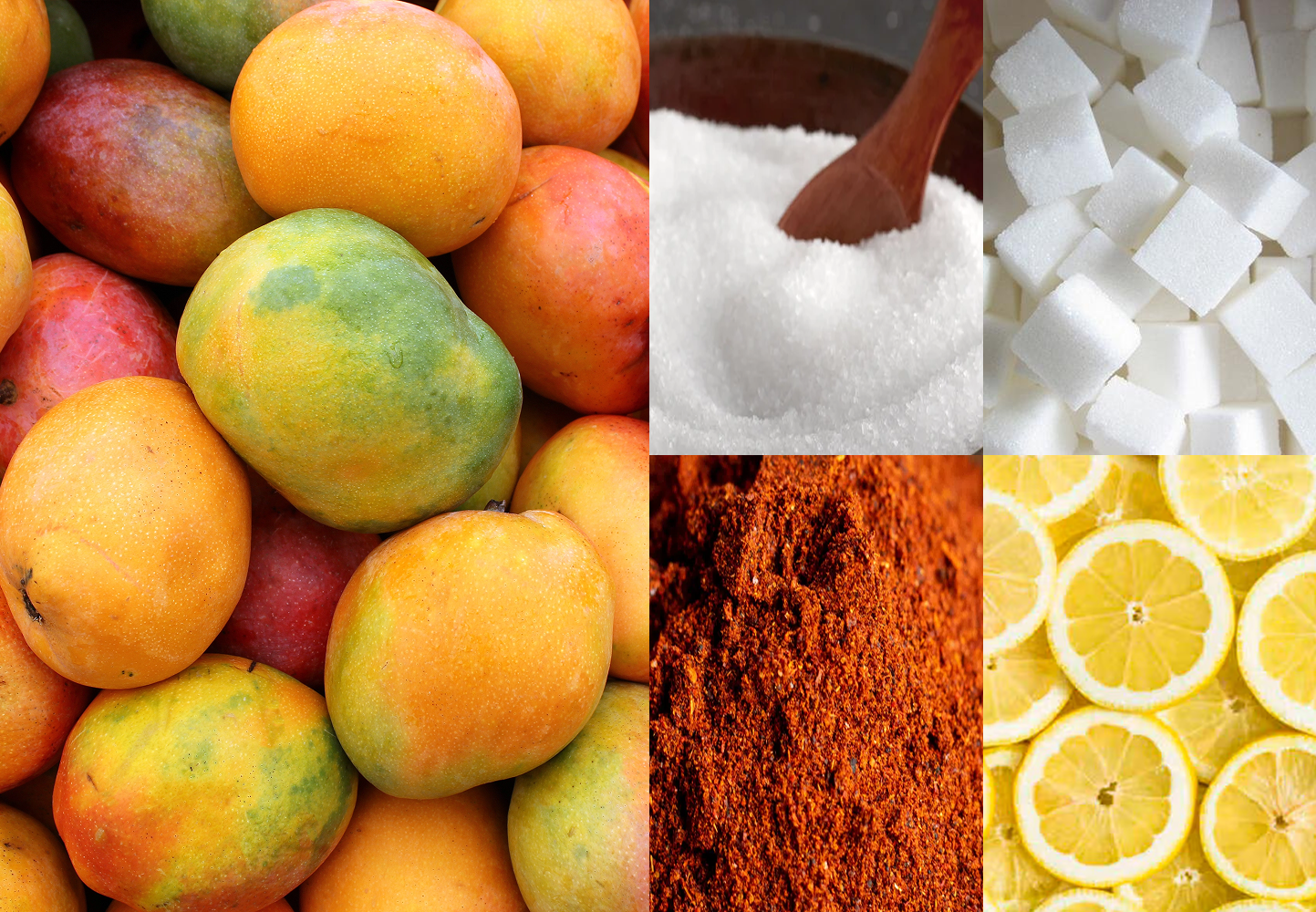 Ingredients to Make Dried Mango Enchilados at Home