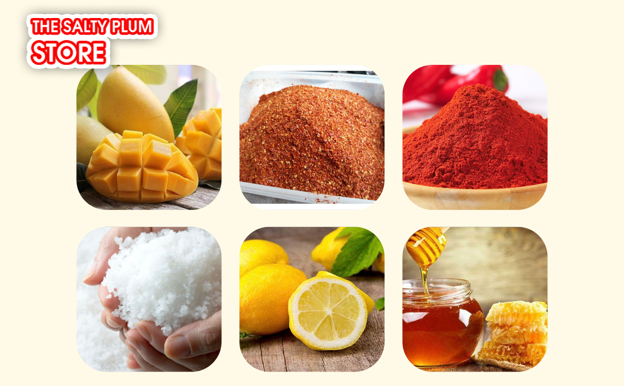 Ingredients to make Spicy dried mango 