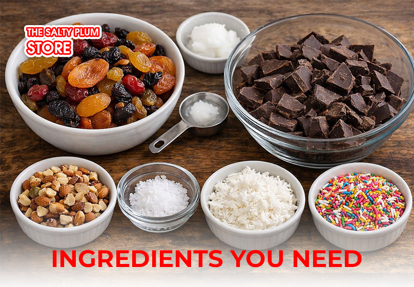  Ingredients You Need to make the dried fruit with chocolate