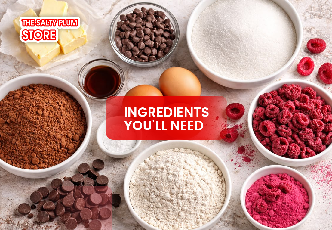 Ingredients You'll Need to make dried raspberry brownies