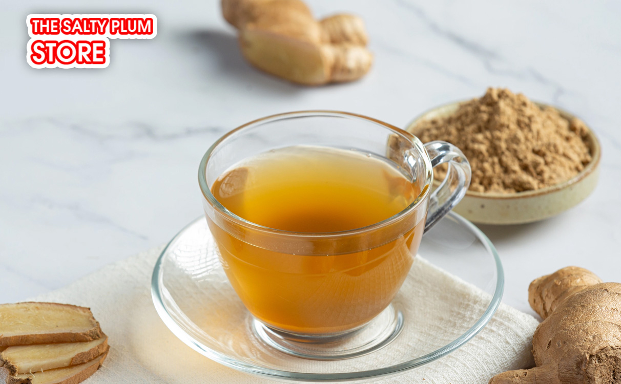 Use dried ginger powder to make soothing ginger tea
