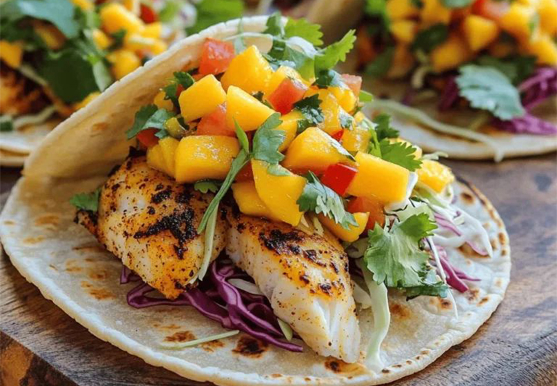 Mango & Cheese Flatbread