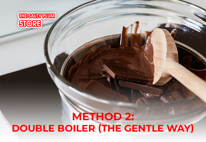 melt chocolate by Double Boiler 