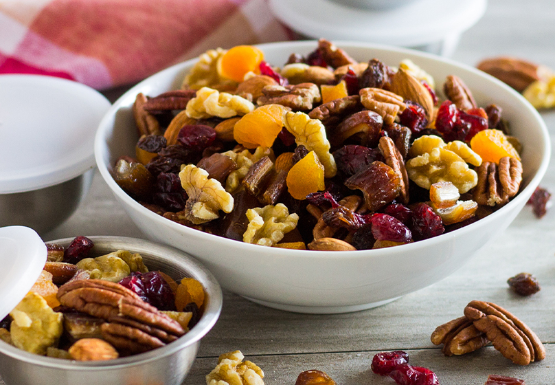 Mix hawaiian salted plums into Trail Mix