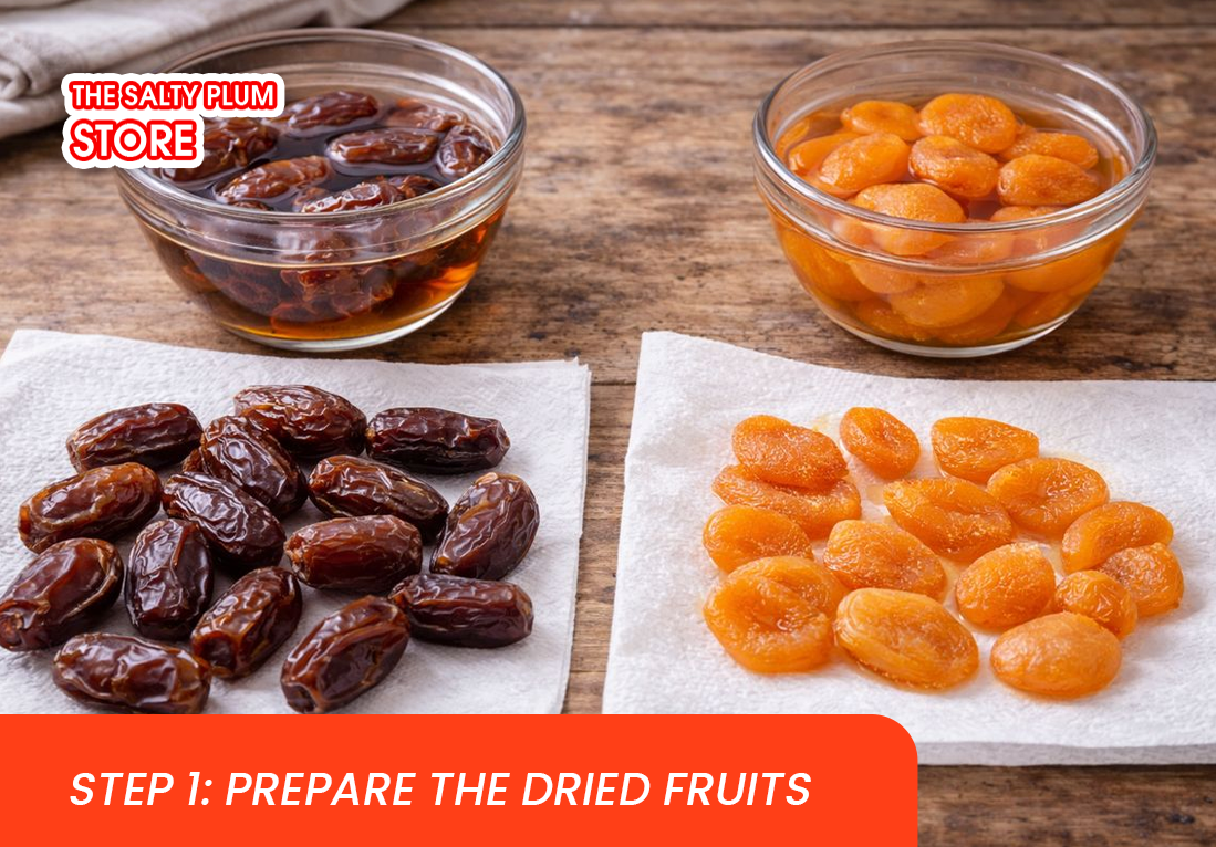 Prepare the dried fruits