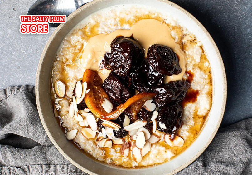Prune Oatmeal Bowl is healthy dried prune recipes