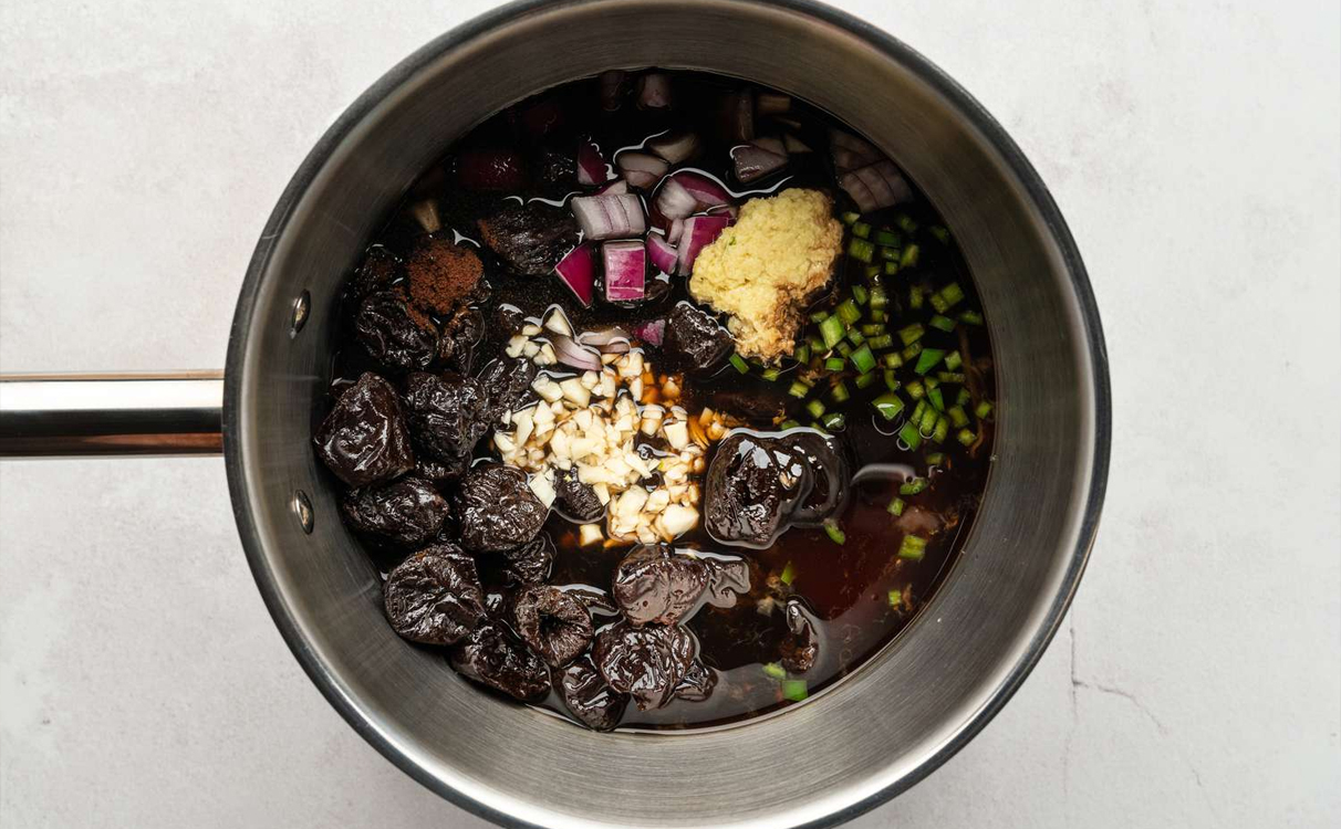 Salty Plums in Marinades