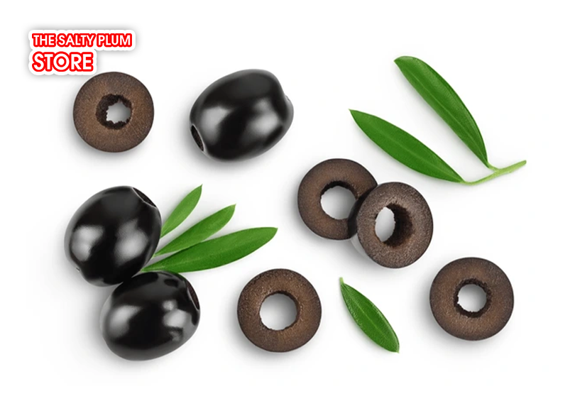 Slice the olives thinly and consistently