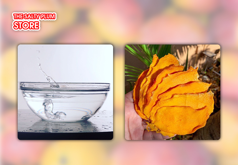 Soak the dried mango 