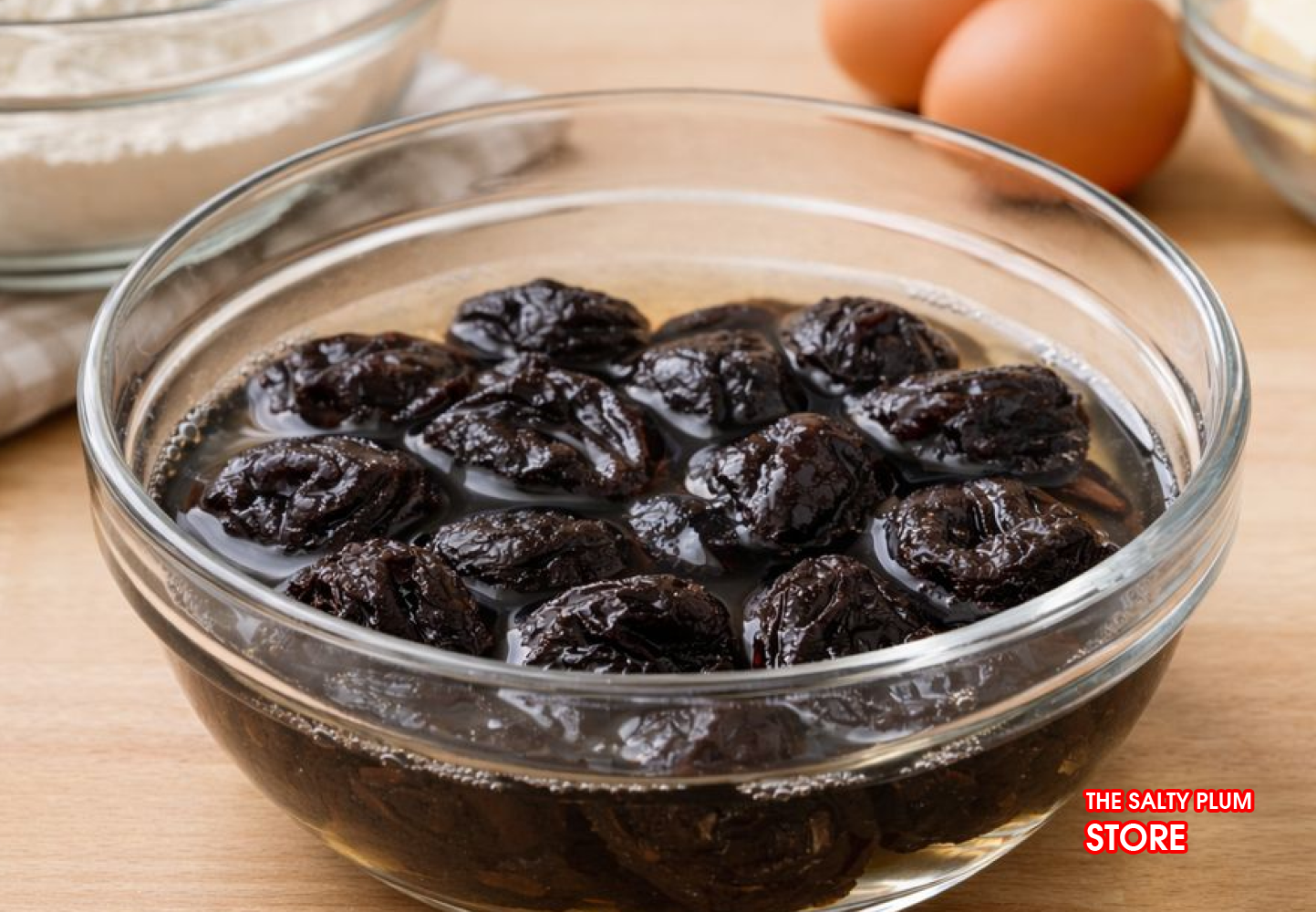 Soak the dried prunes