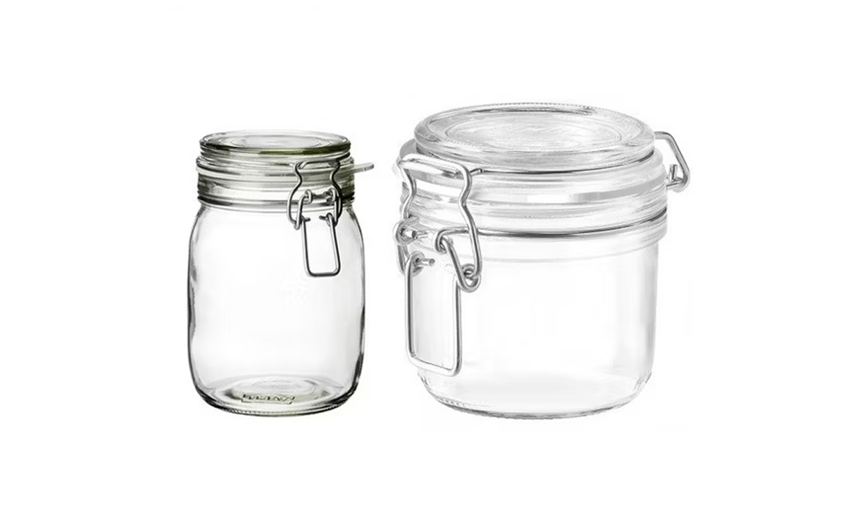 Use airtight glass jars