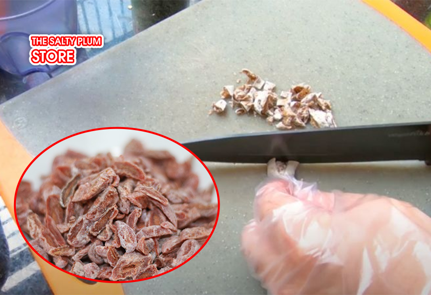 Use sliced or crushed plums