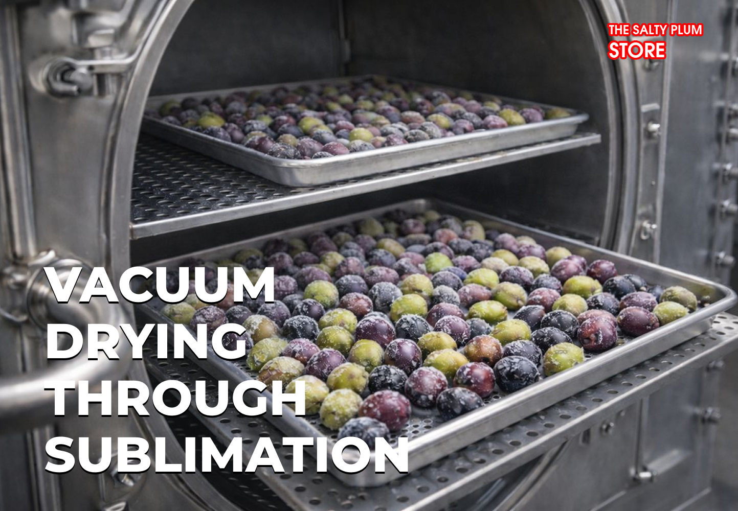 Vacuum drying through sublimation