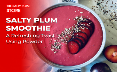 Salty Plum Smoothie: A Refreshing Twist Using Powder