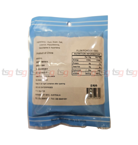 Xie Xie Salty Plum Powder 100g(100)