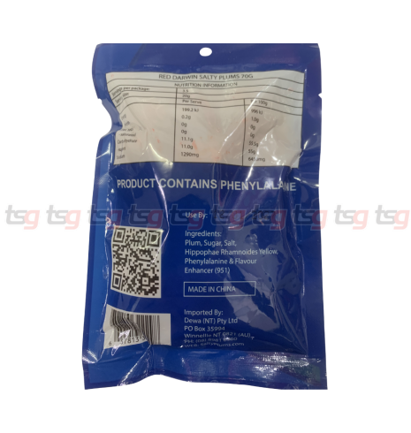The Original Darwin Plum 70g(100)