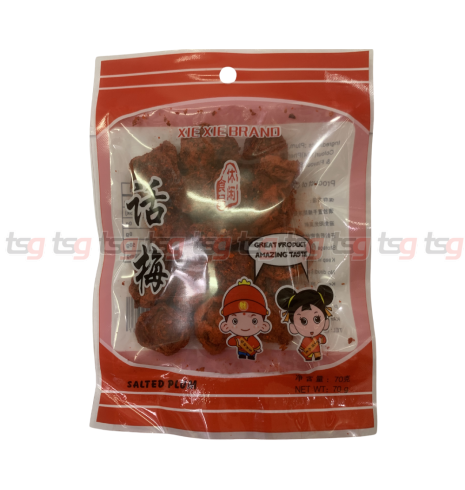 Xie Xie Red Salted Plum 70g(100)