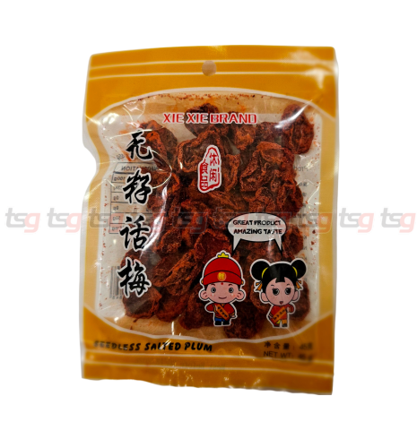 Xie Xie Red Seedless Salty Plum 45g(100)