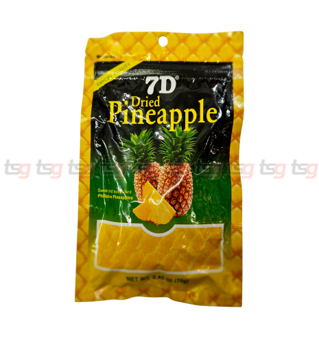 7D Dried Pineapple 70g(25)