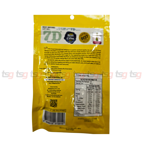 7D Dried Mangoes 100g (25)